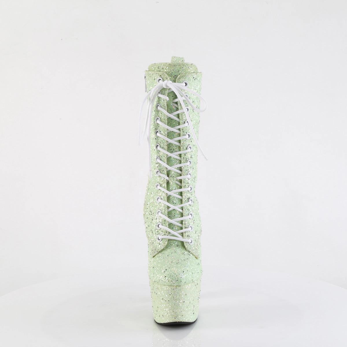 7 Inch Heel ADORE-1040GR Mint Glitter