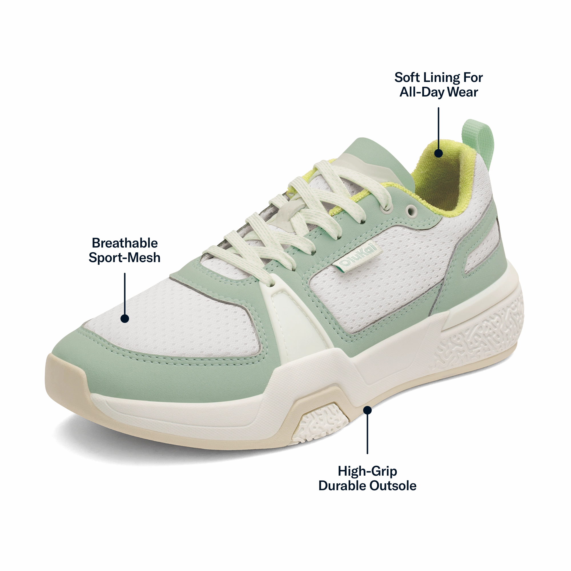 ‘Anau - Bright White / Pale Mint