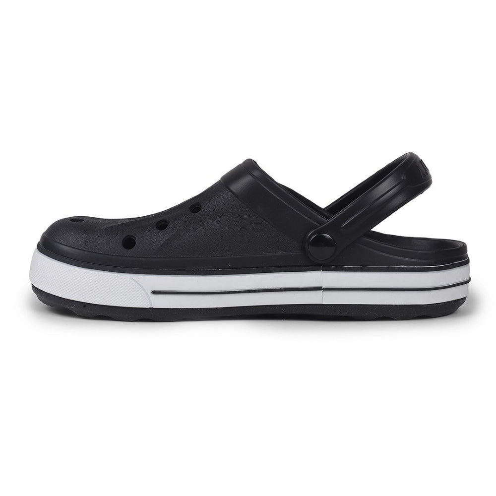 A-HA Black Casual Slip-on Clogs For Men LITEWALK By Liberty
