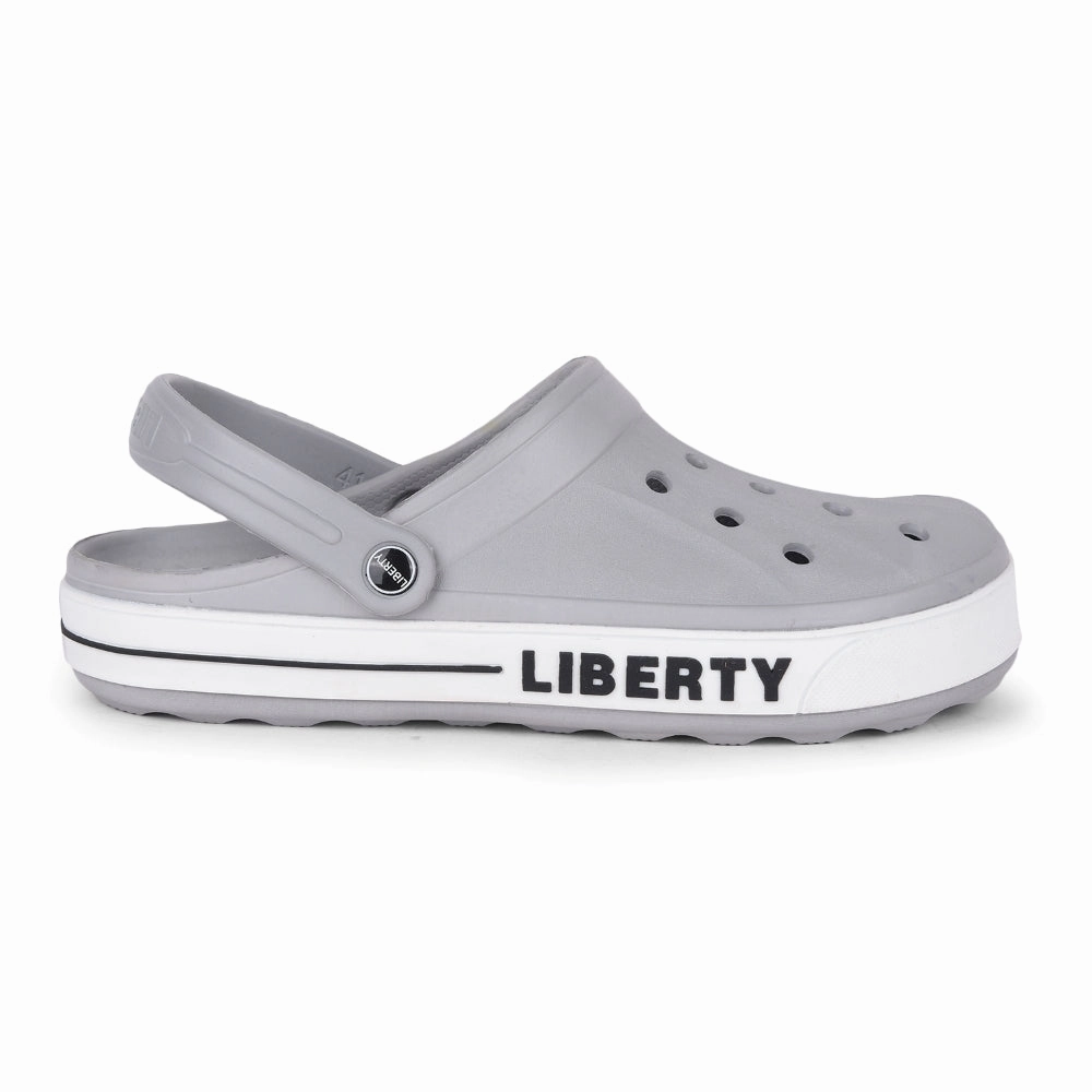 A-HA Light Grey Casual Slip-on Clogs For Men LITEWALK By Liberty