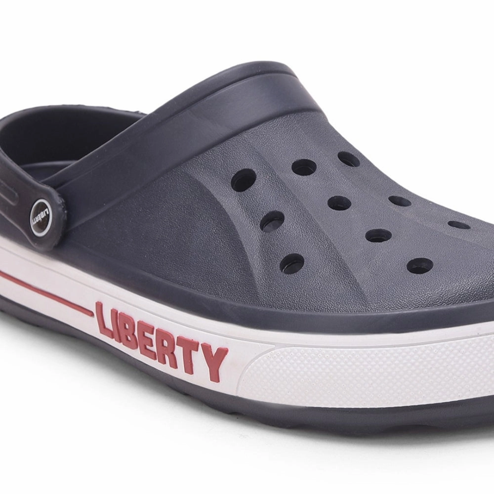A-HA Navy Blue Casual Slip-on Clogs For Men LITEWALK By Liberty
