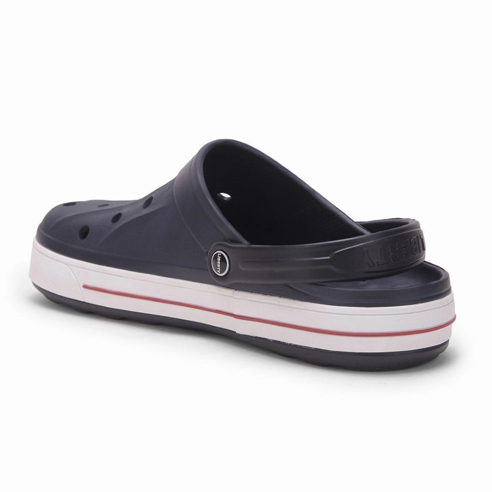 A-HA Navy Blue Casual Slip-on Clogs For Men LITEWALK By Liberty
