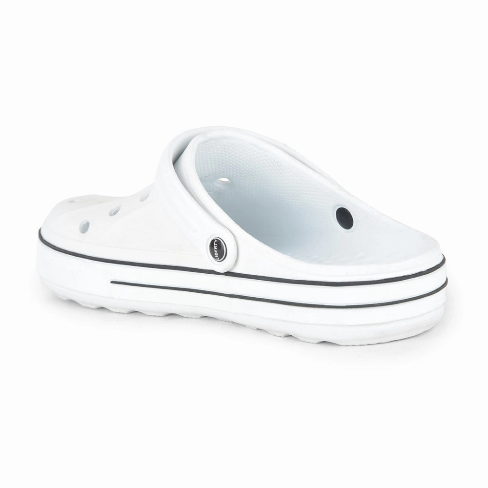 A-HA Off White Casual Slip-on Clogs For Men LITEWALK By Liberty