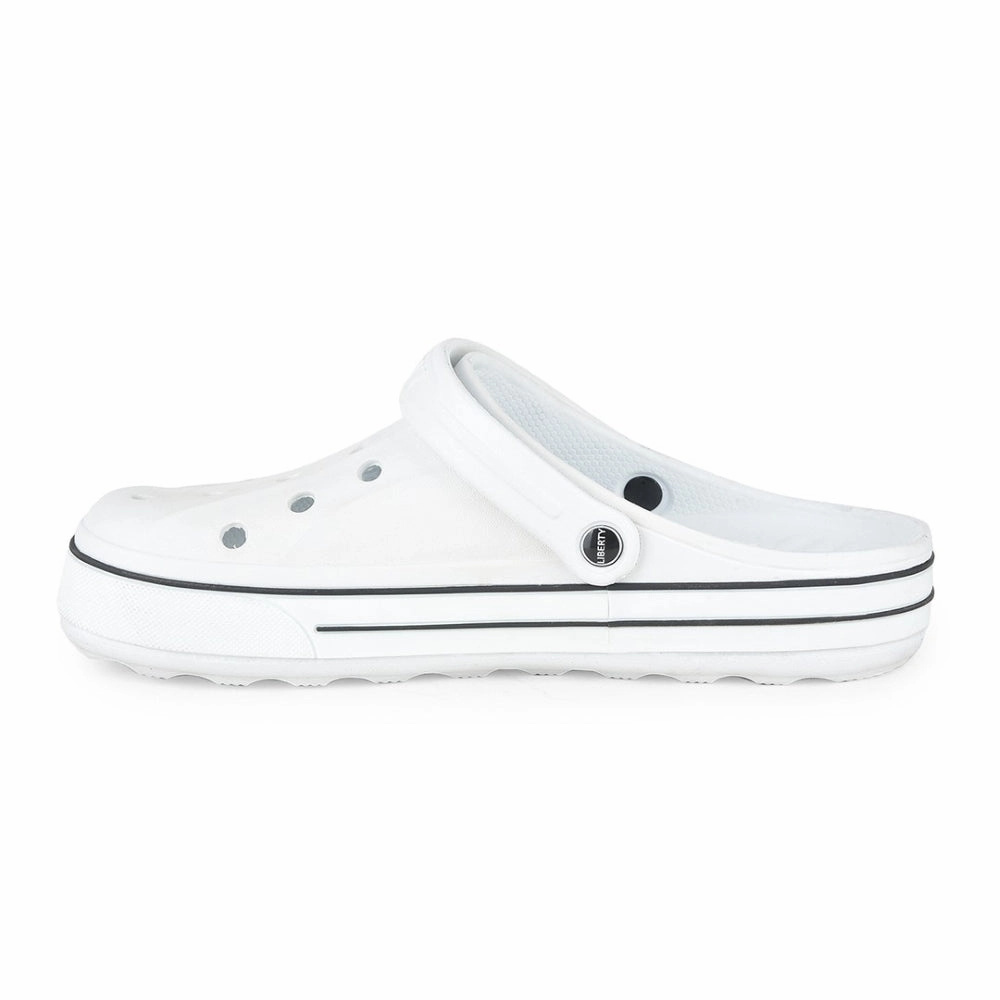 A-HA Off White Casual Slip-on Clogs For Men LITEWALK By Liberty