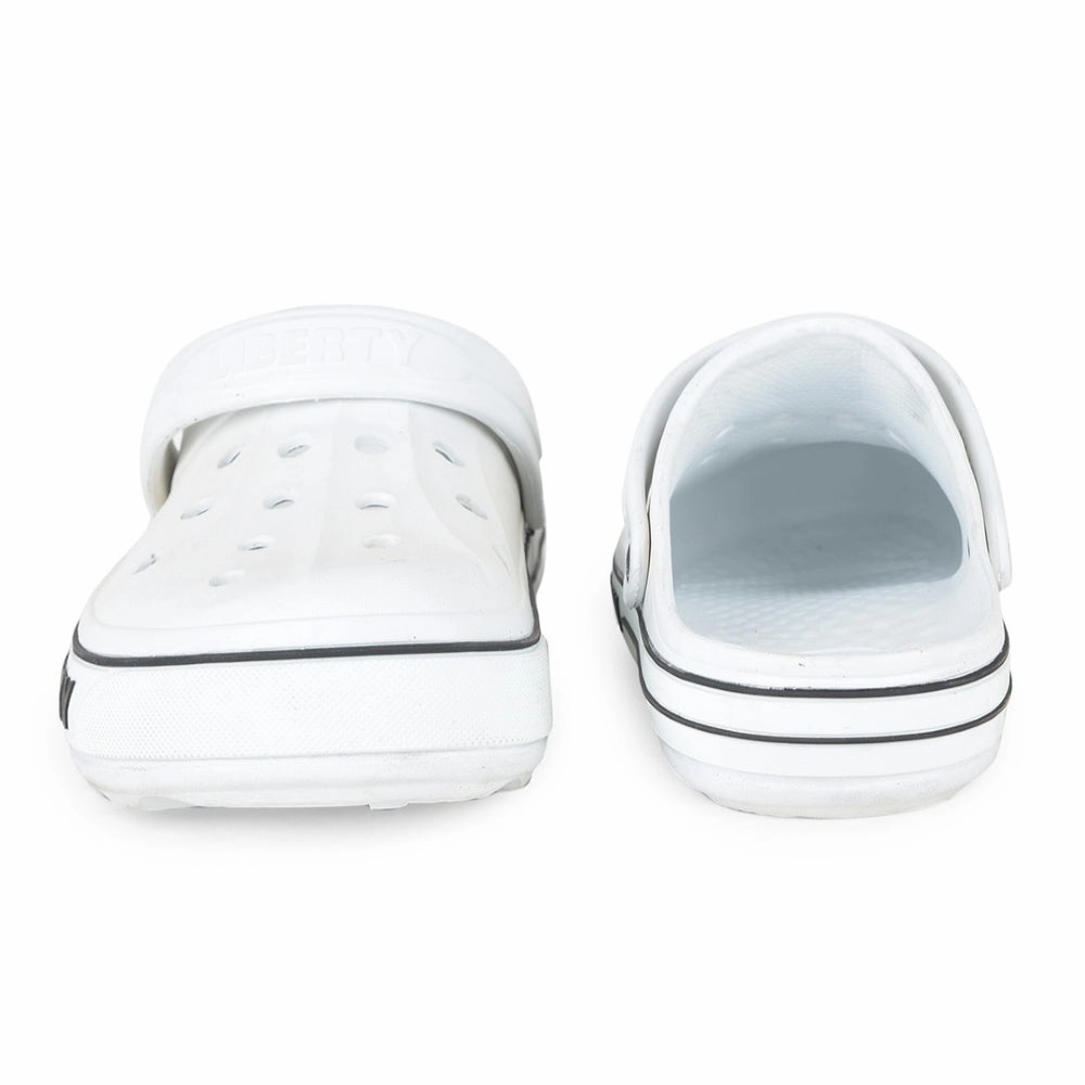 A-HA Off White Casual Slip-on Clogs For Men LITEWALK By Liberty