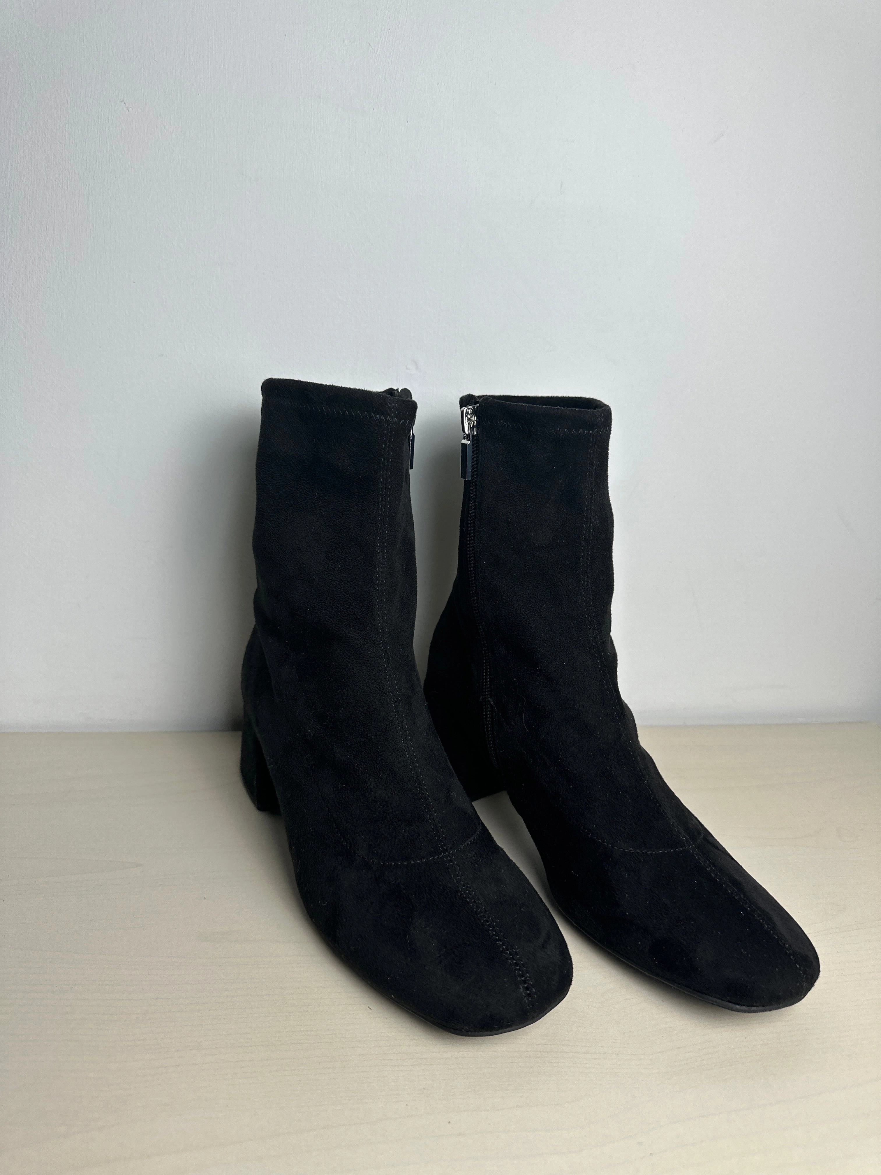 Boots Ankle Heels By A New Day In Black, Size: 8