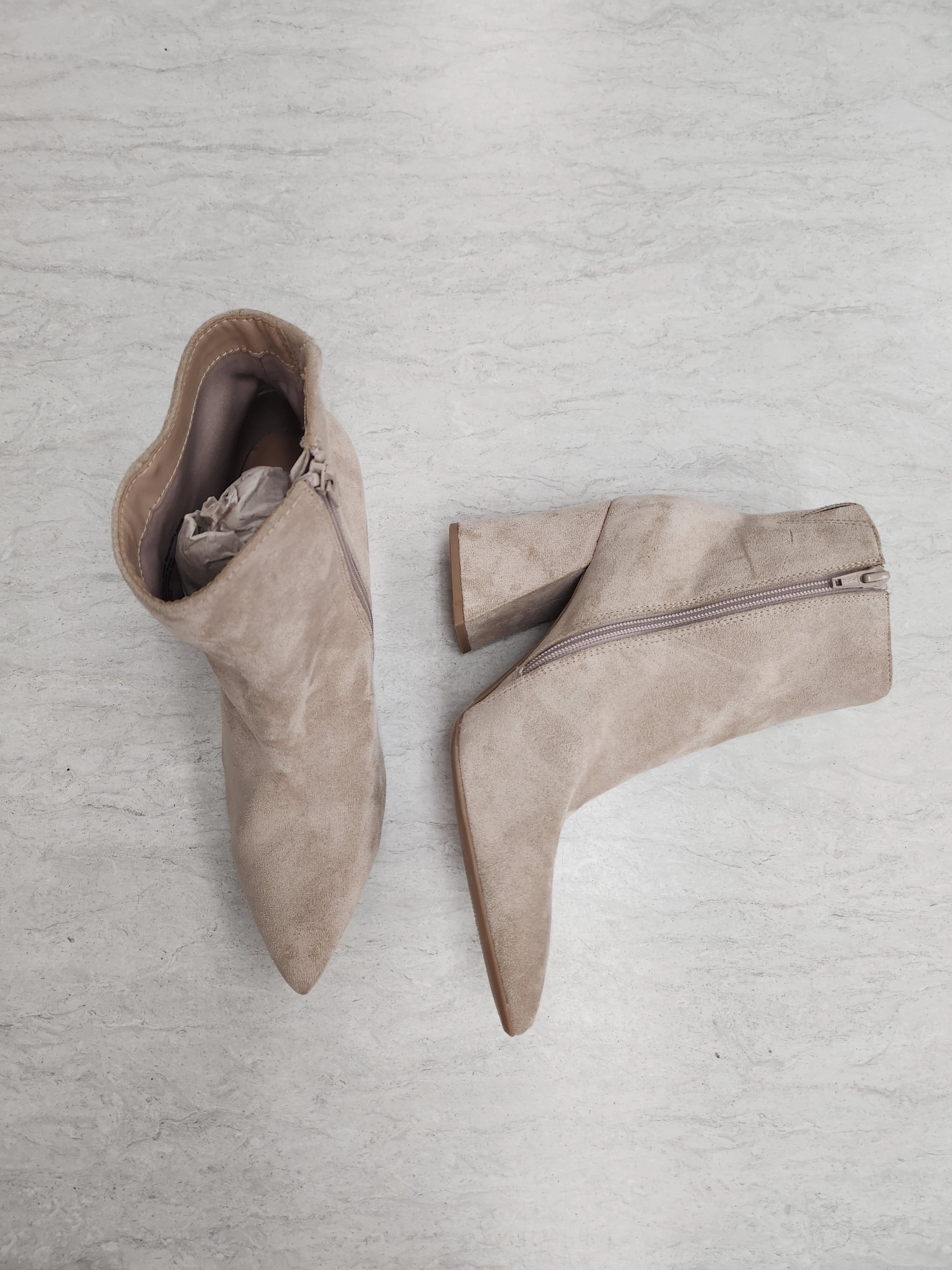 Boots Ankle Heels By A New Day In Tan, Size: 9.5