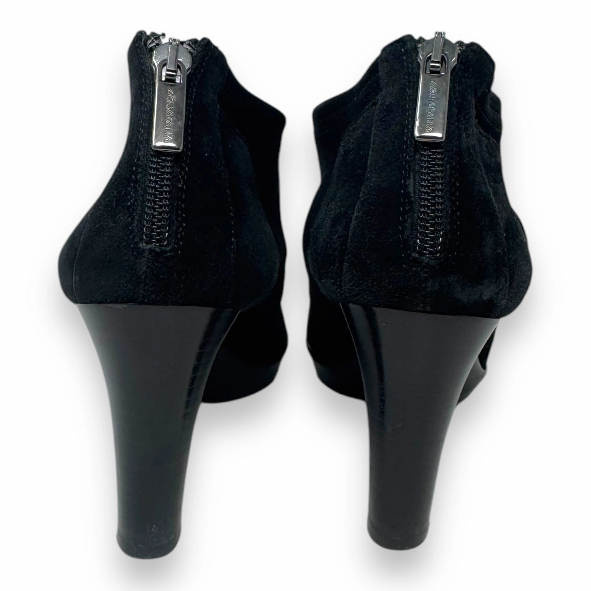 Boots Ankle Heels By Aquatalia In Black, Size: 6.5