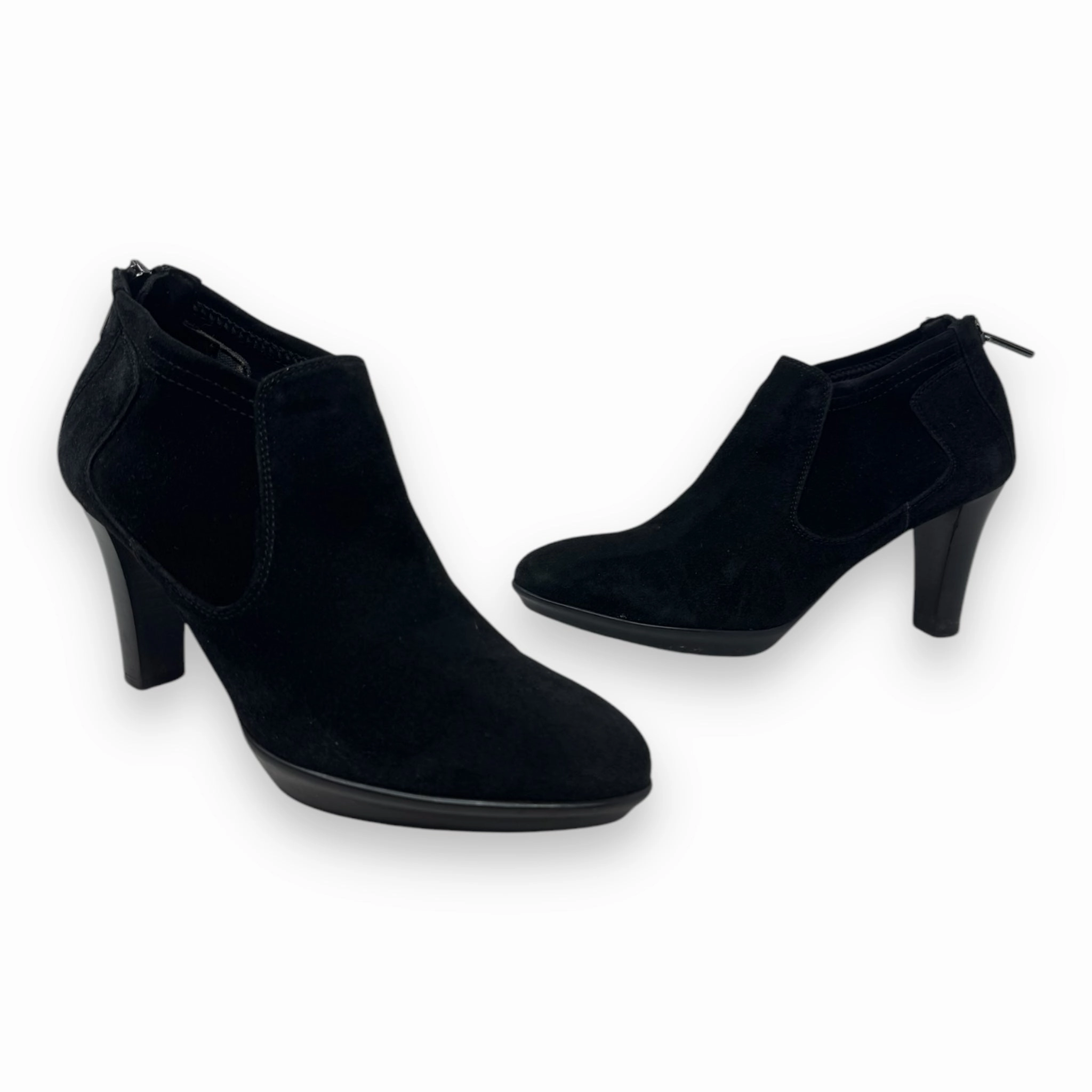 Boots Ankle Heels By Aquatalia In Black, Size: 6.5