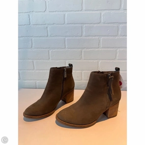Boots Ankle Heels By Blondo In Green, Size: 7.5