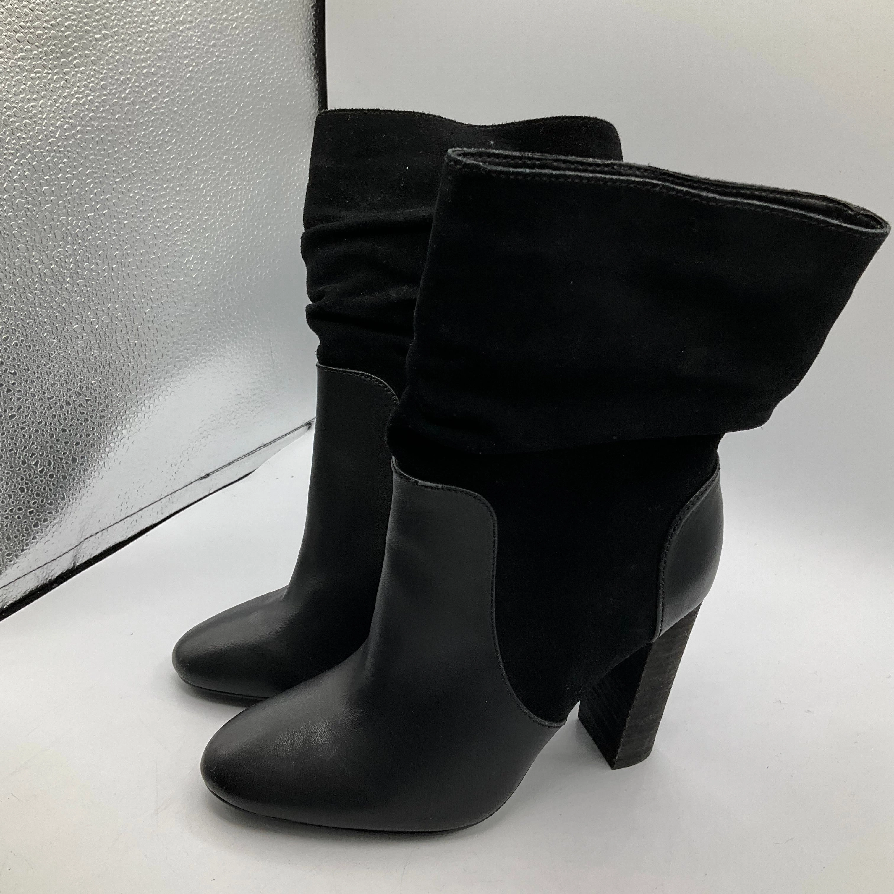 Boots Ankle Heels By Charles David In Black, Size: 6
