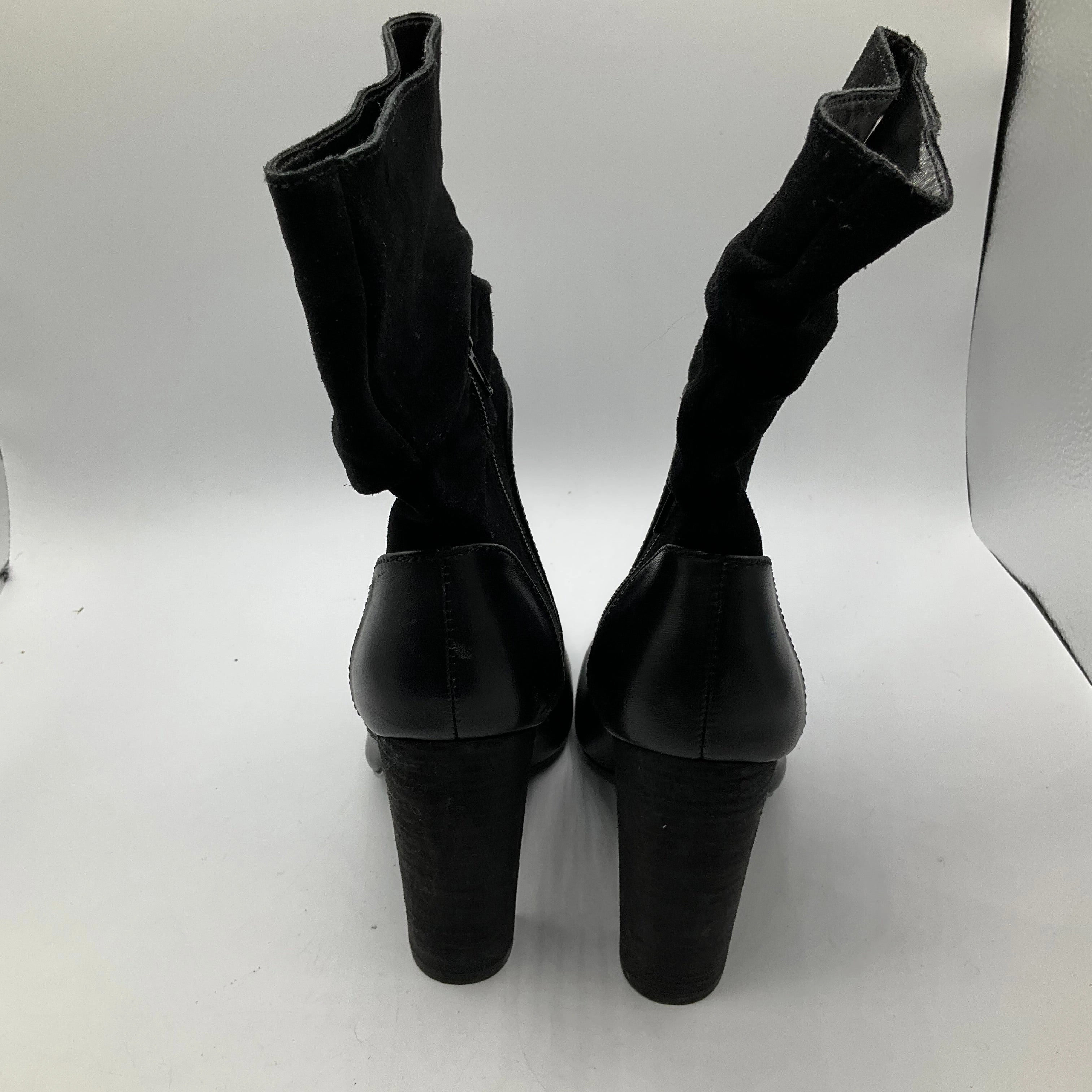 Boots Ankle Heels By Charles David In Black, Size: 6