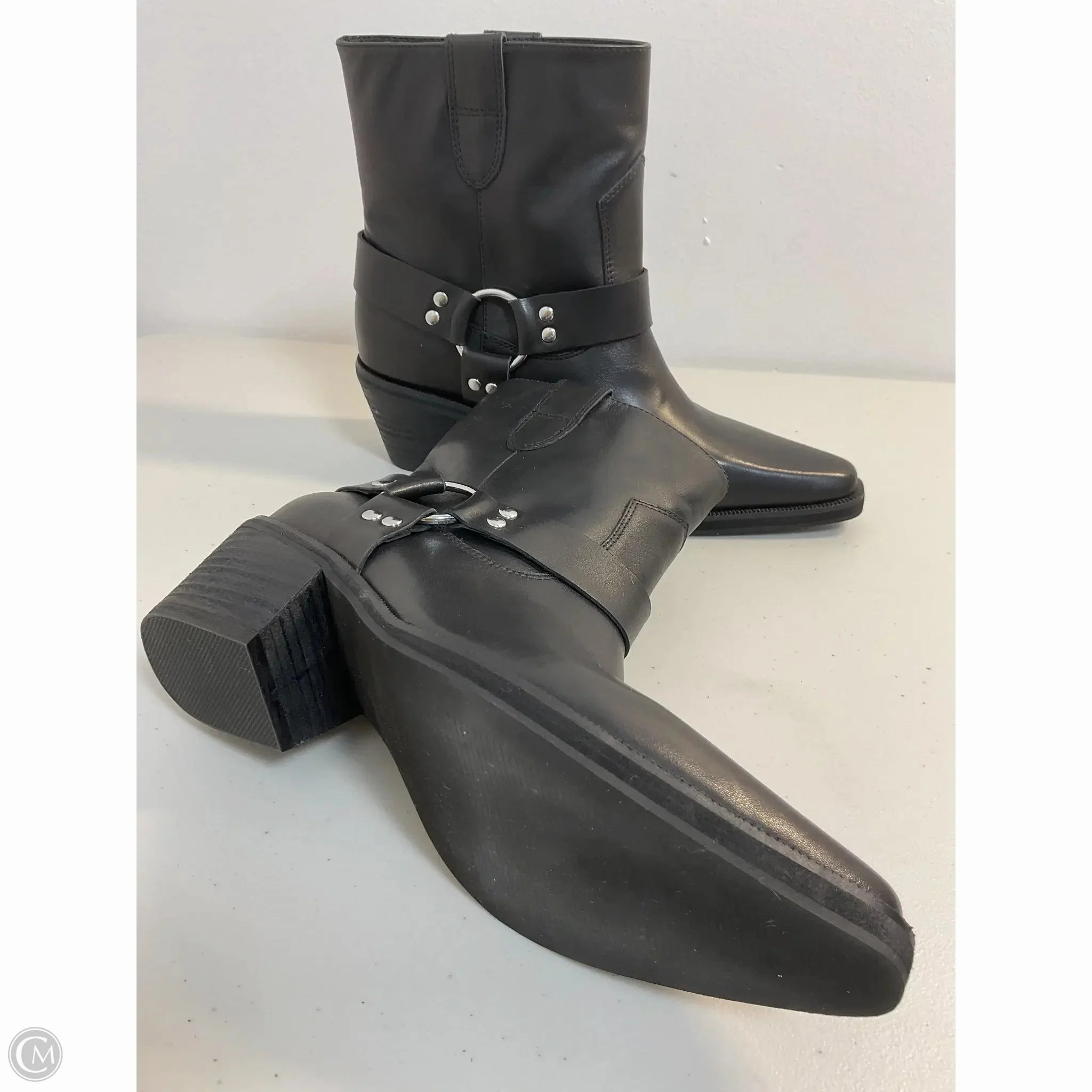 Boots Ankle Heels By Cma In Black, Size: 7