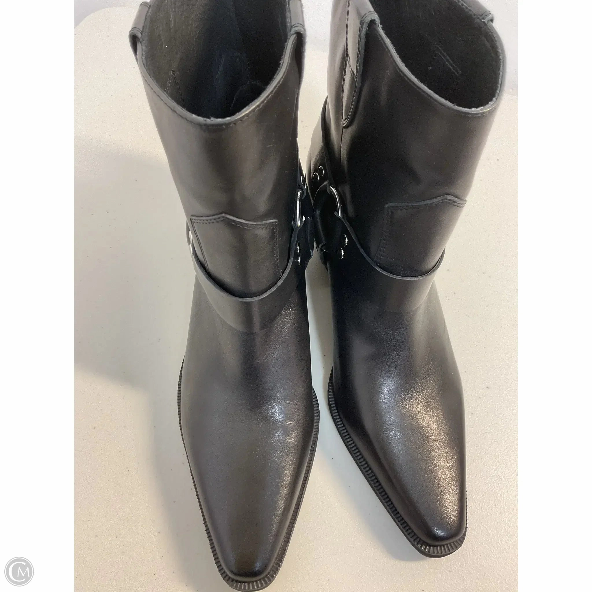 Boots Ankle Heels By Cma In Black, Size: 7