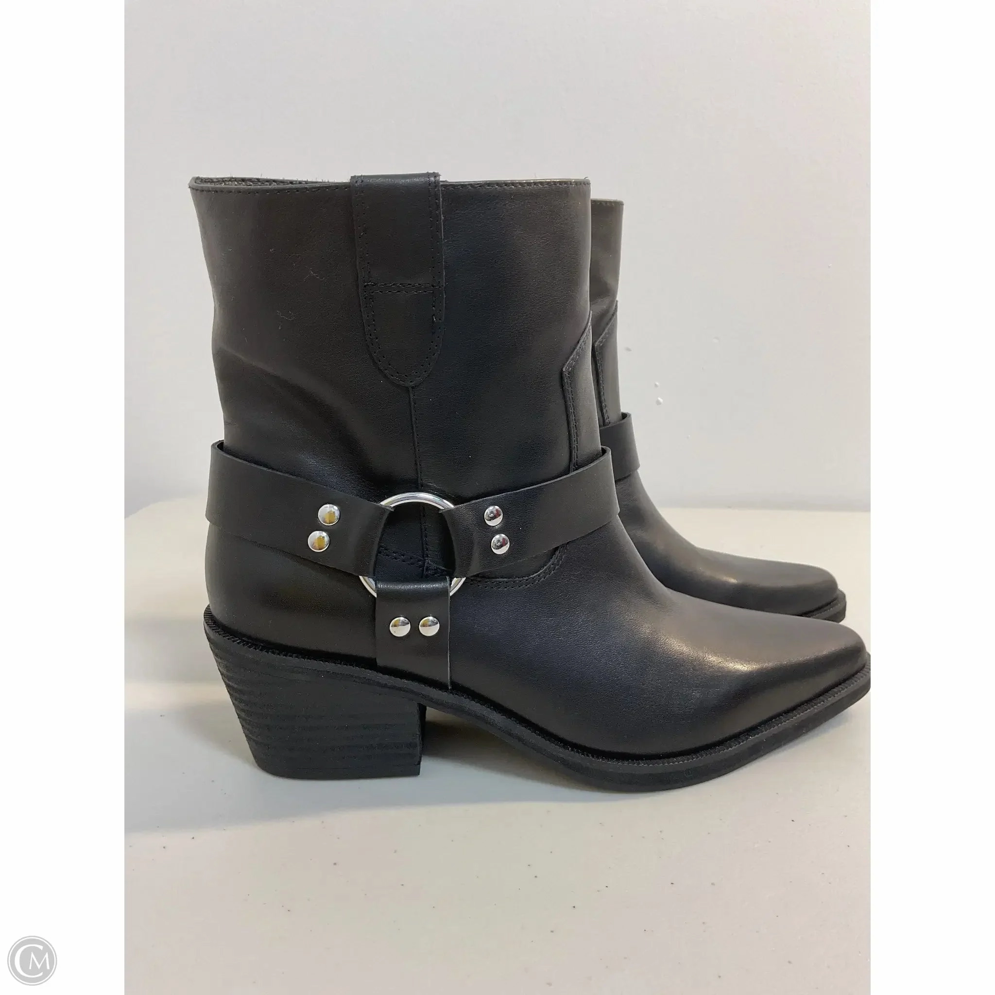 Boots Ankle Heels By Cma In Black, Size: 7