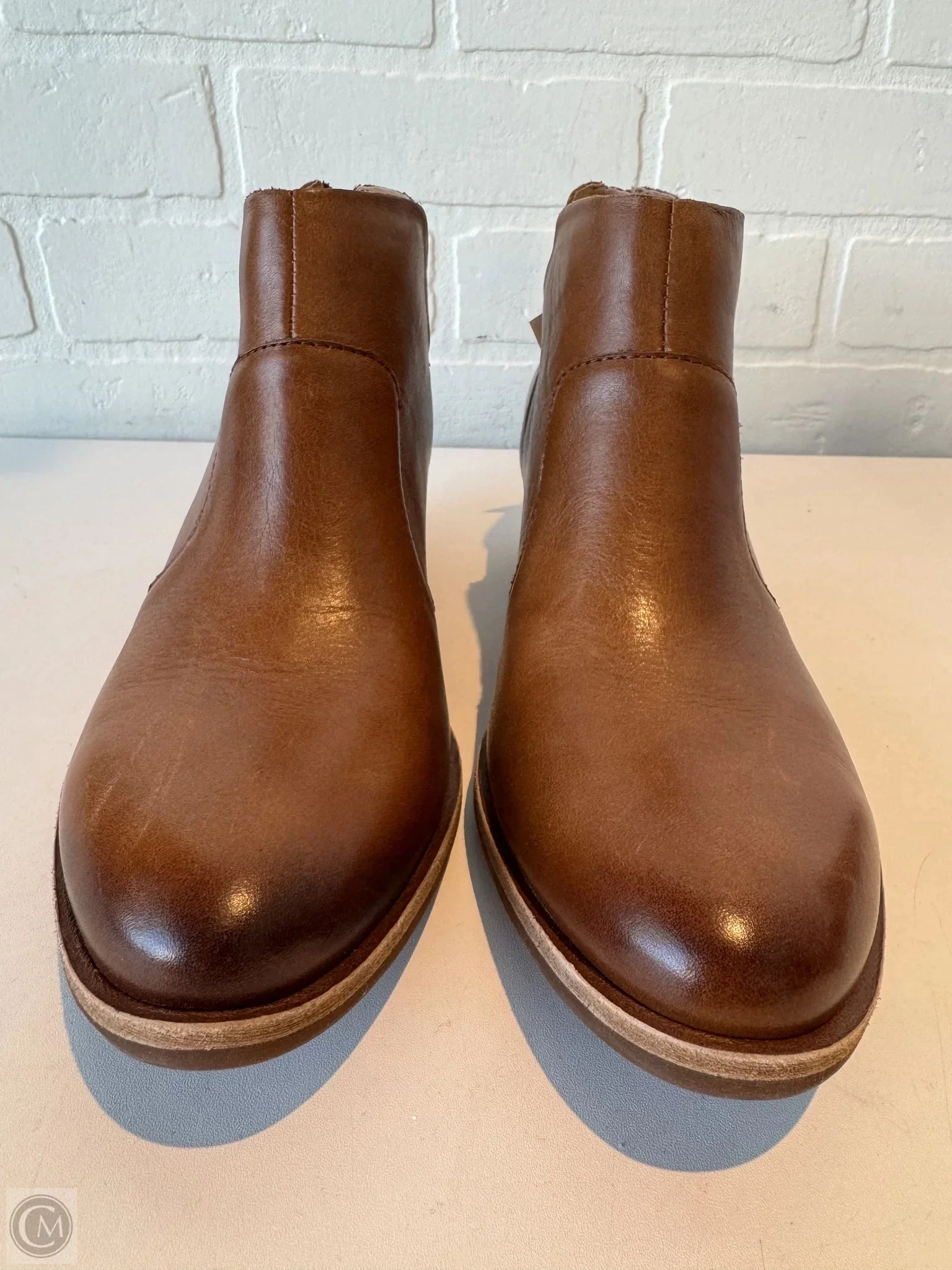 Boots Ankle Heels By Kork Ease In Brown, Size: 8