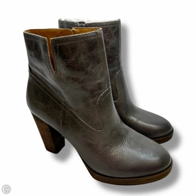 Boots Ankle Heels By Lucky Brand In Grey, Size: 10