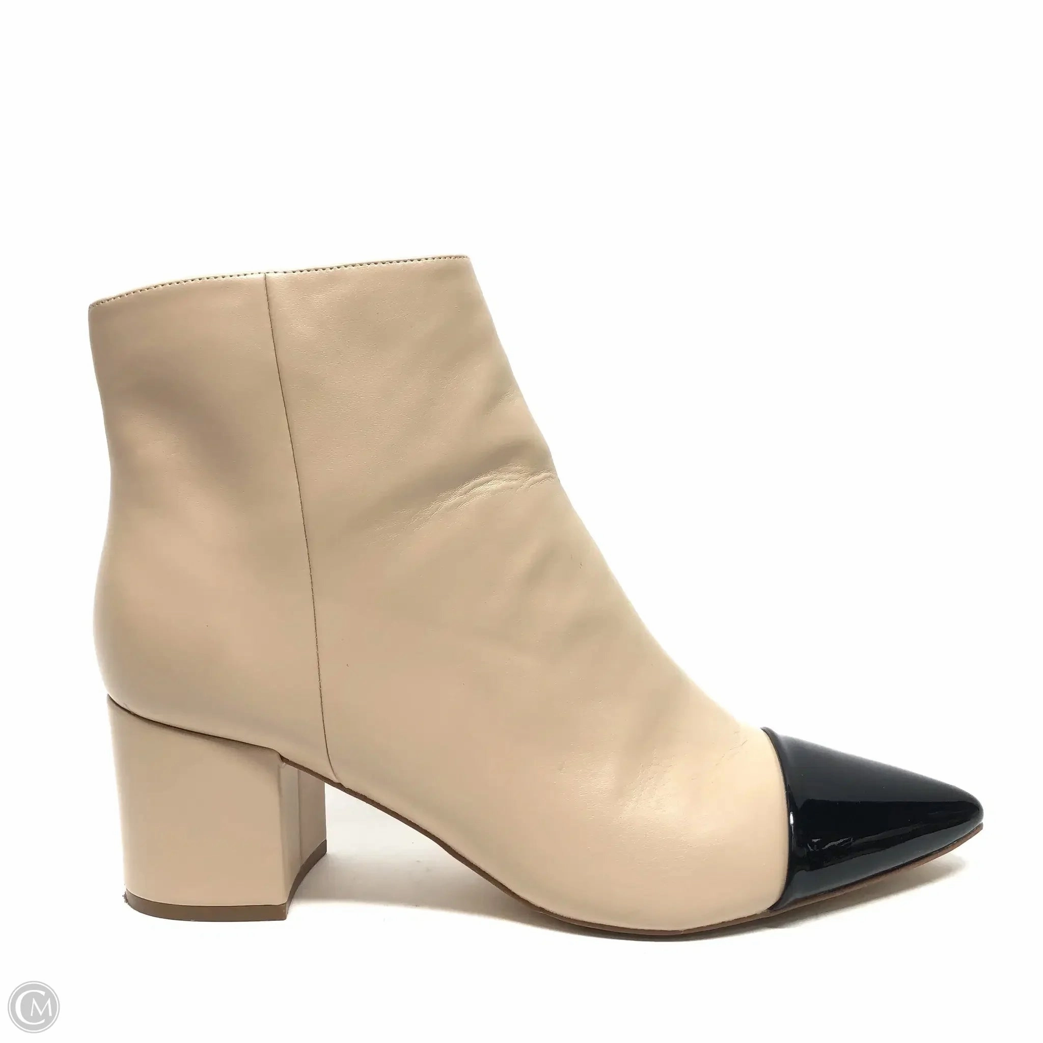 Boots Ankle Heels By Marc Fisher In Cream, Size: 9.5
