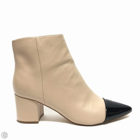 Boots Ankle Heels By Marc Fisher In Cream, Size: 9.5