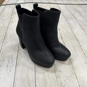 Boots Ankle Heels By Mix No 6 In Black, Size: 7