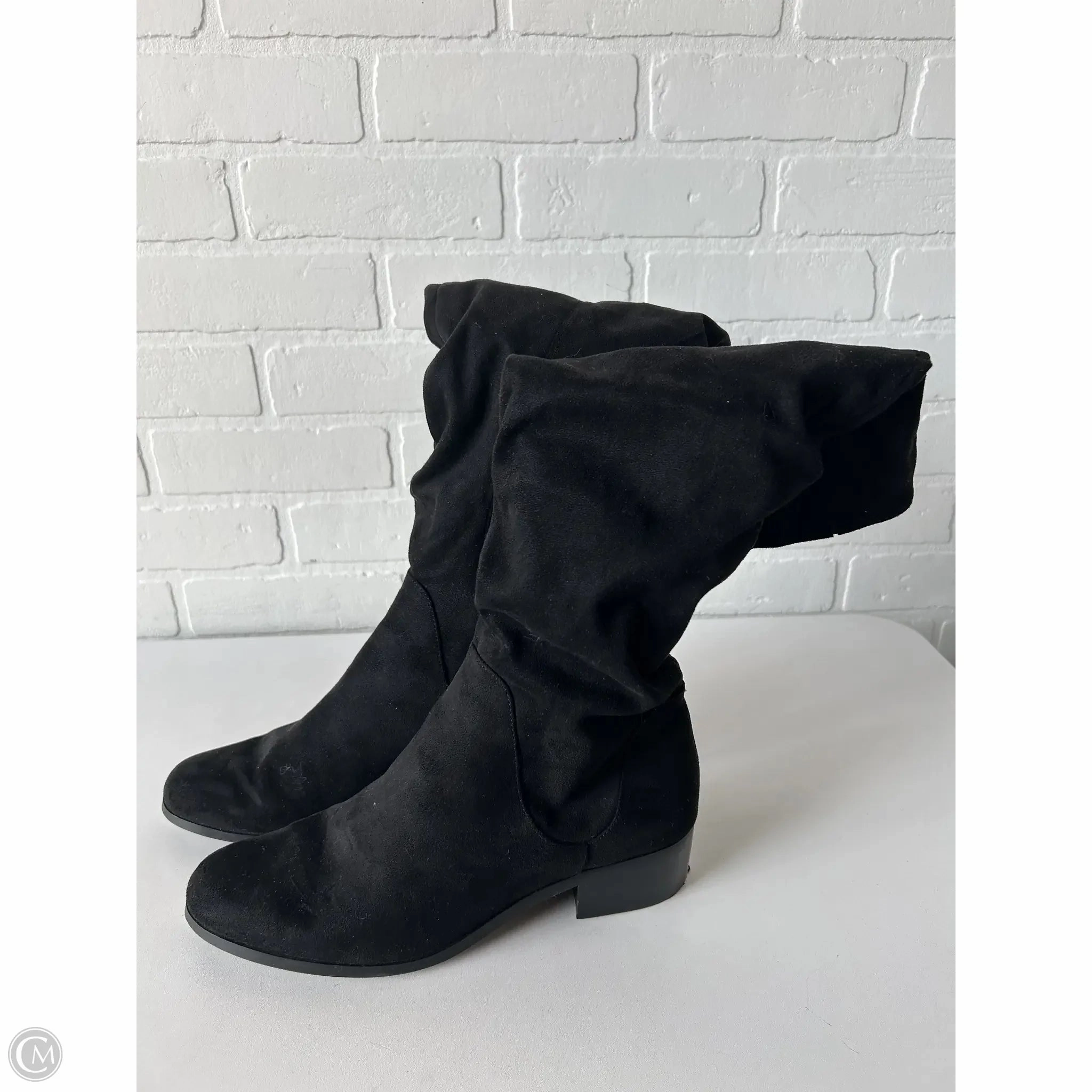 Boots Ankle Heels By Nine West In Black, Size: 8