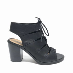 Boots Ankle Heels By Soda In Black, Size: 6.5