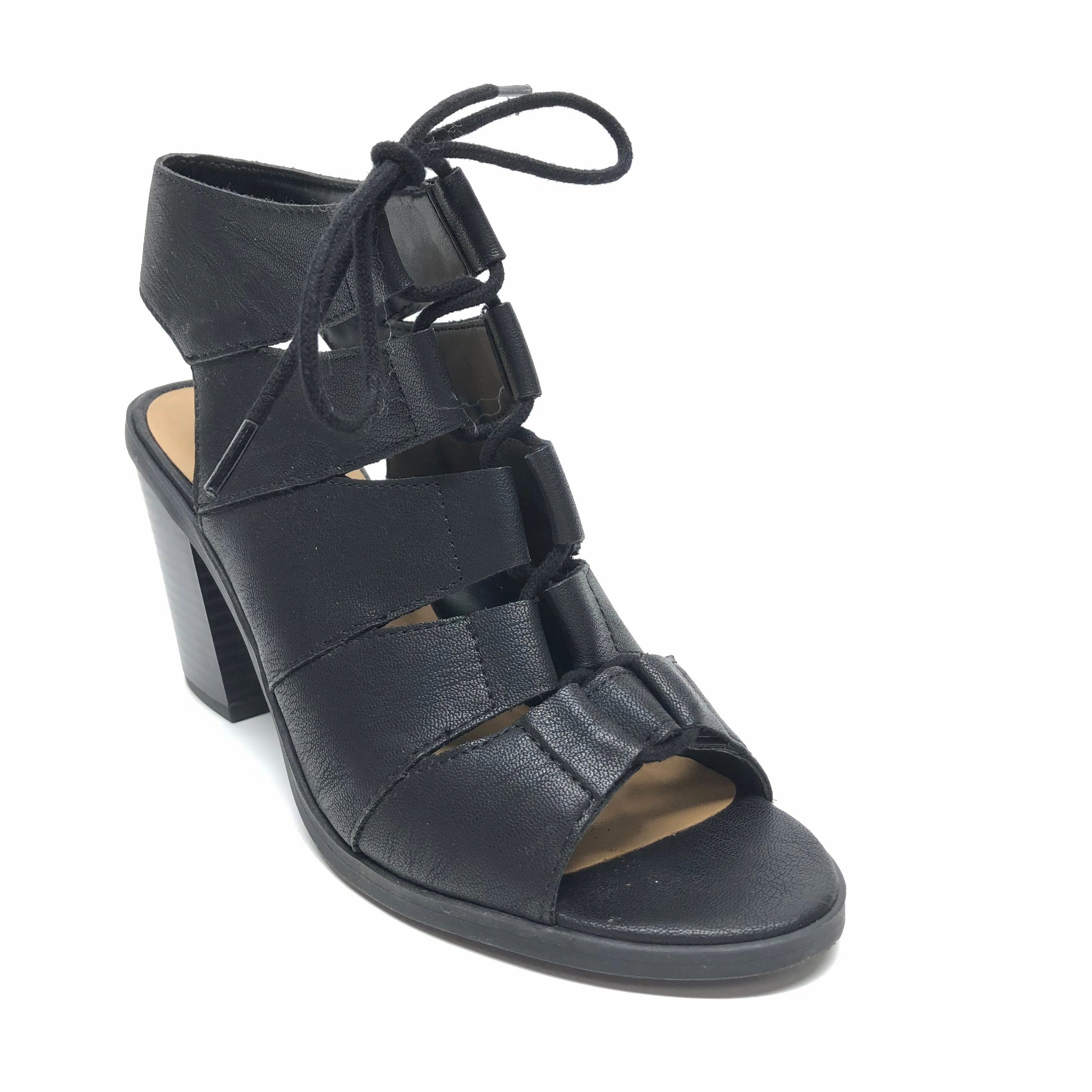 Boots Ankle Heels By Soda In Black, Size: 6.5
