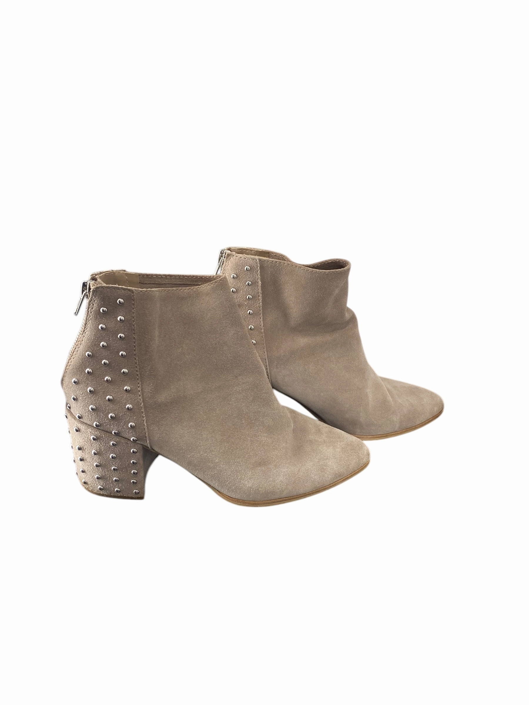 Boots Ankle Heels By Steve Madden In Beige, Size: 9.5