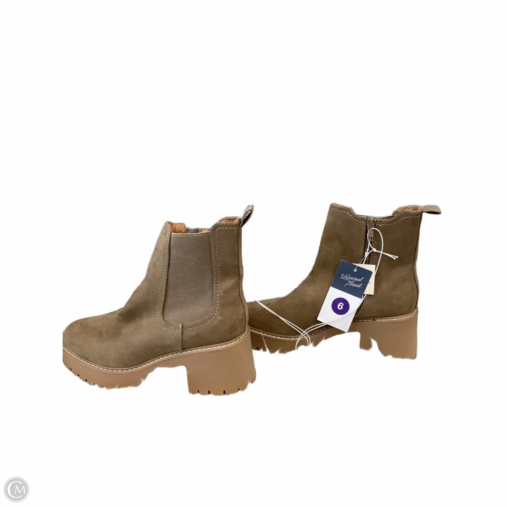 Boots Ankle Heels By Universal Thread In Tan, Size: 6