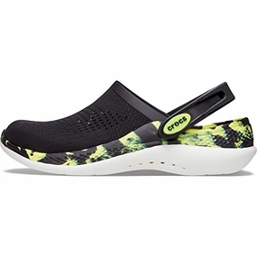 Crocs unisex-adult Literide 360 Clog Clog. Black/Citrus. 38/39 EU