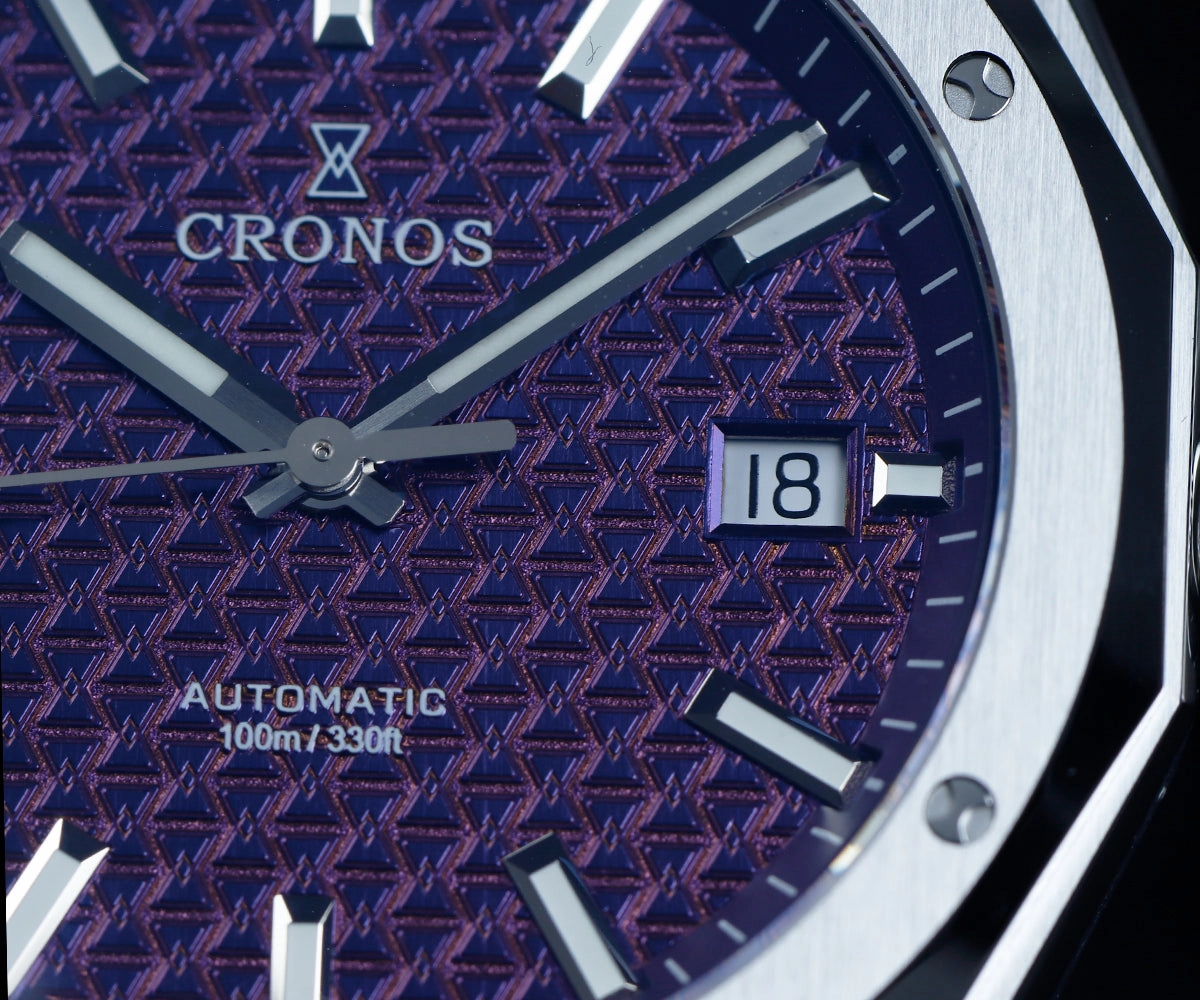 Cronos 39mm Hourglass Dial PT5000 Men Watch L6028