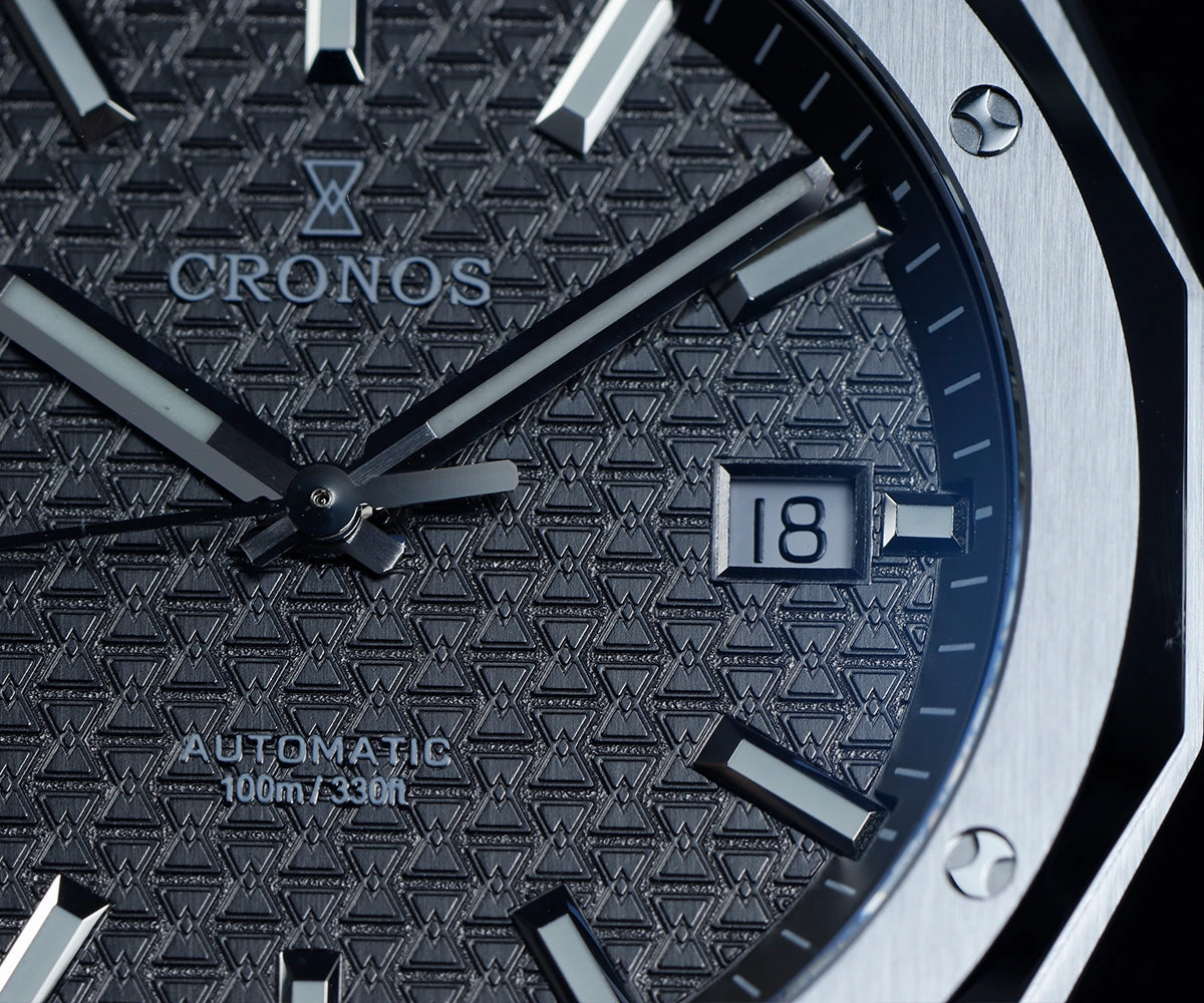 Cronos 39mm Hourglass Dial PT5000 Men Watch L6028