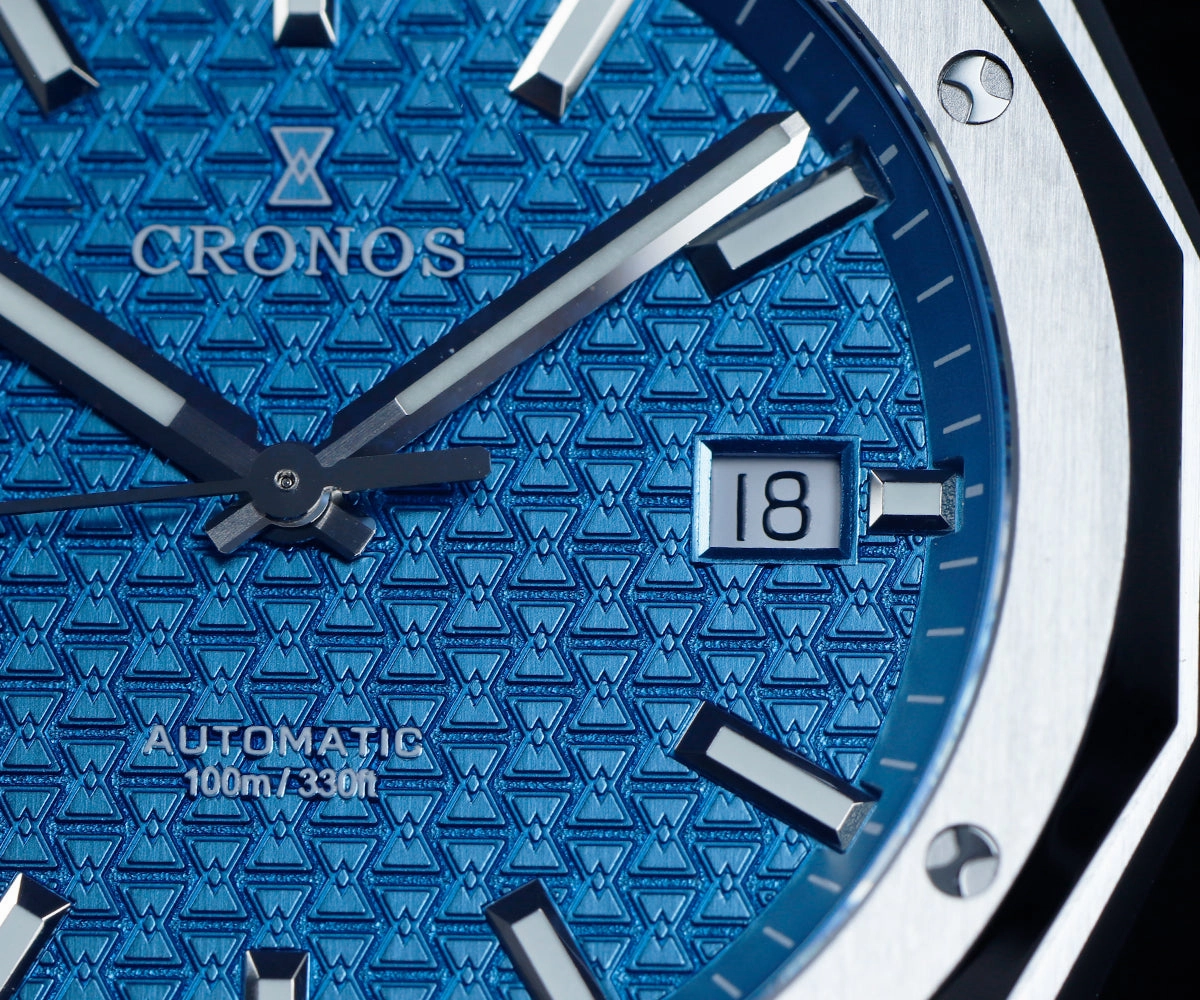 Cronos 39mm Hourglass Dial PT5000 Men Watch L6028
