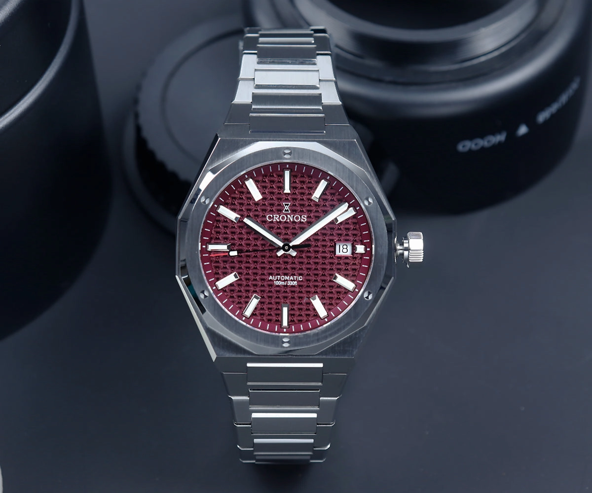 Cronos 39mm Hourglass Dial PT5000 Men Watch L6028