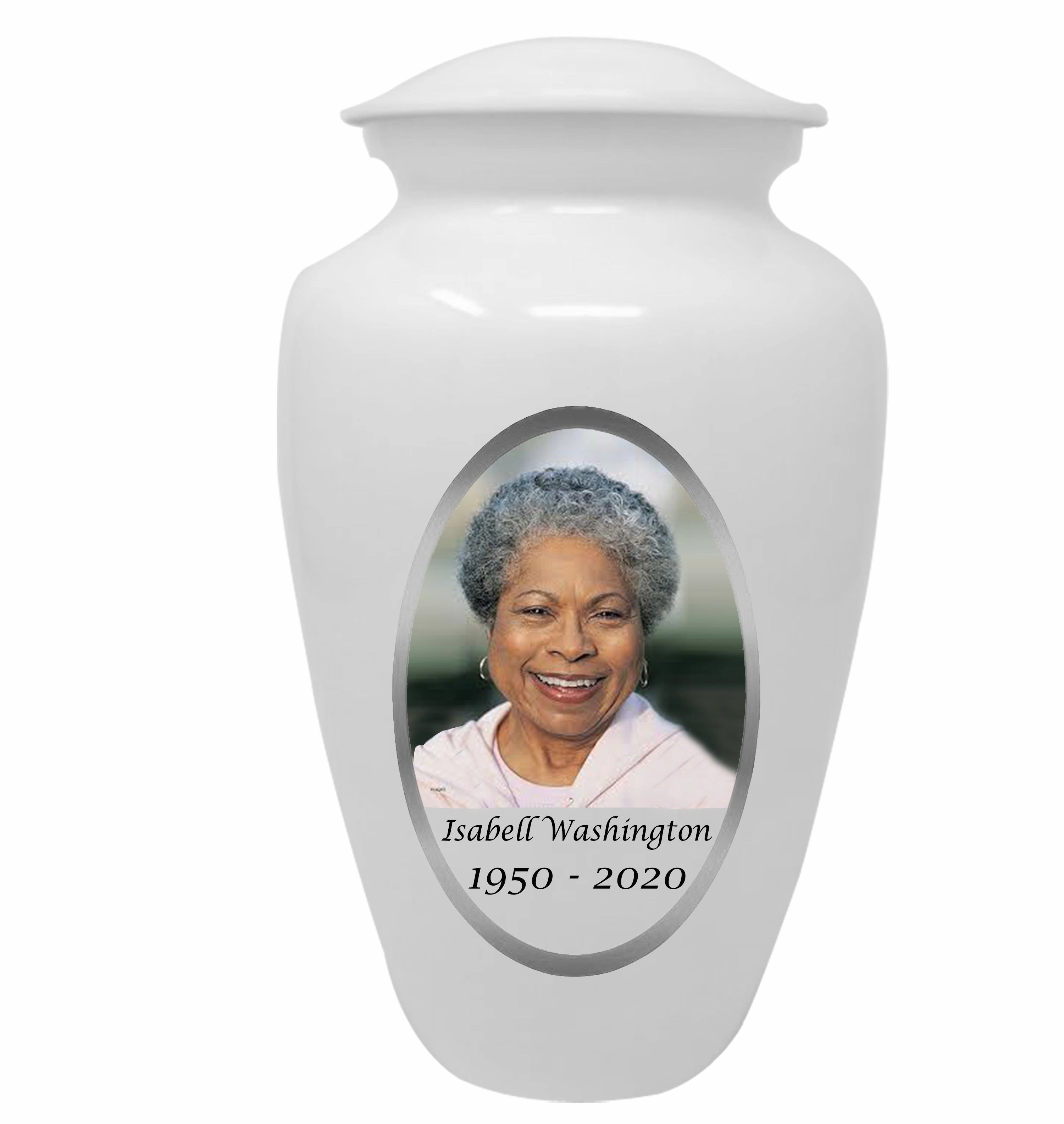 Custom Photo & Text Cremation Urn