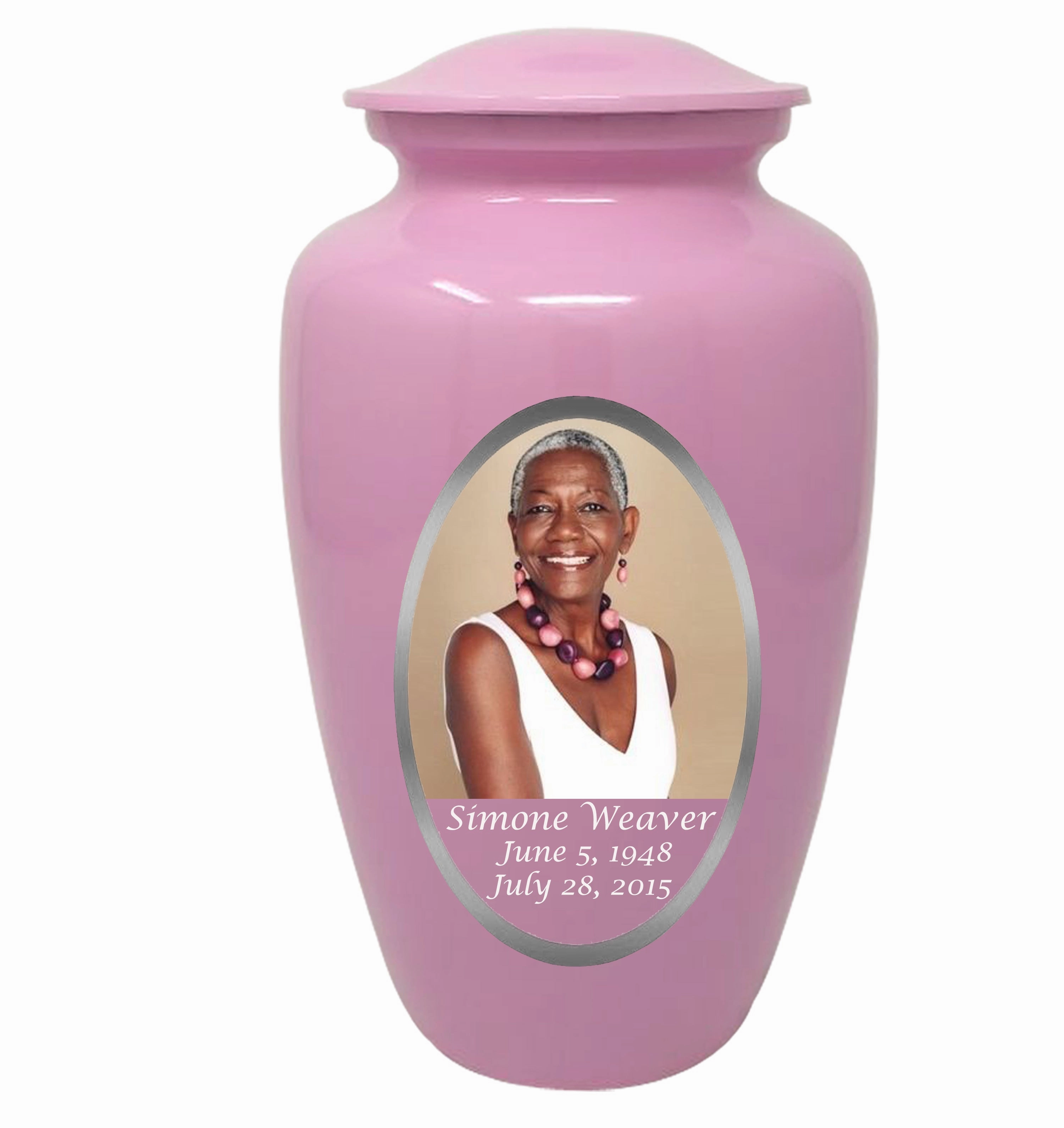 Custom Photo & Text Cremation Urn