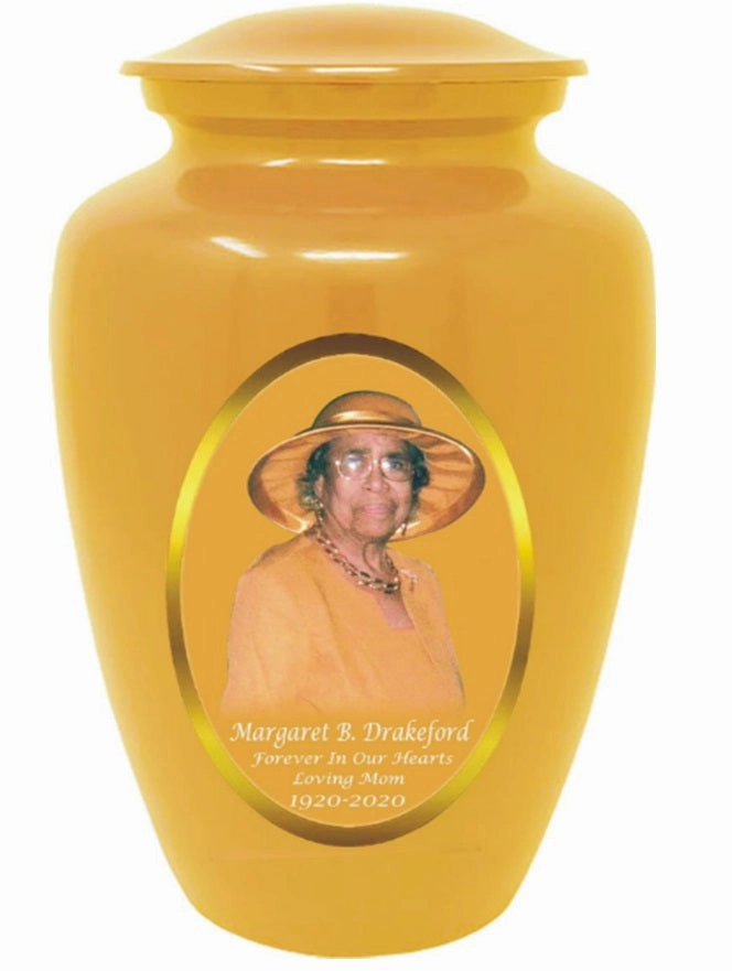 Custom Photo & Text Cremation Urn