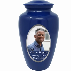 Custom Photo & Text Cremation Urn