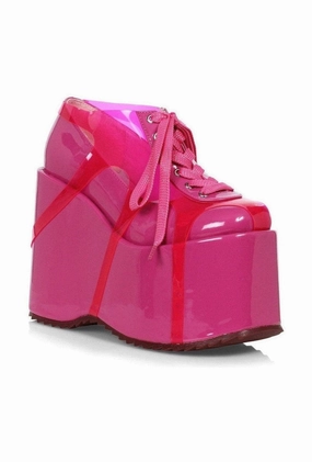 Ellie Shoes 500-SUNNY Chunky Platform Shoe with Laces