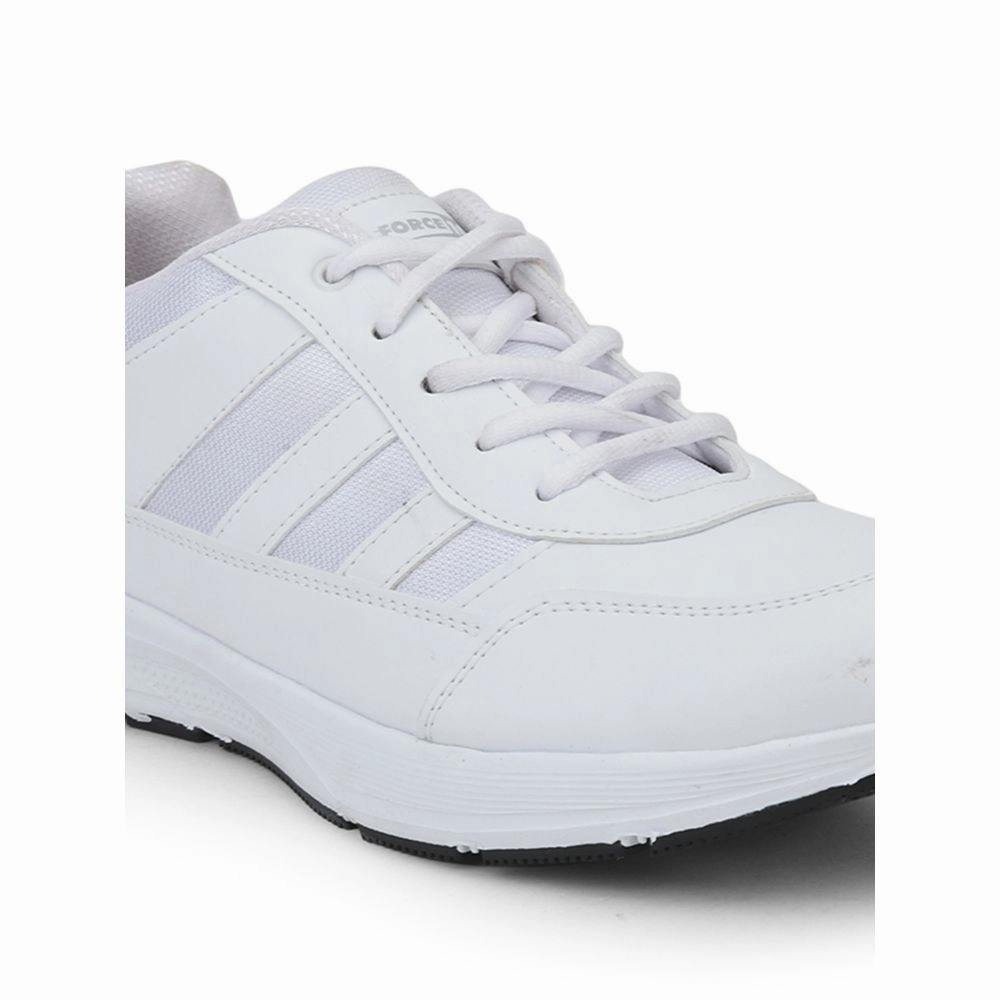 Force 10 By Liberty LB46-EL Sports Lacing Shoes For Kids - White