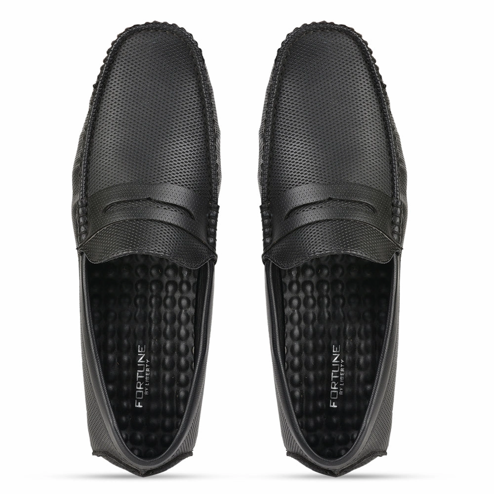 Fortune (BLACK) Casual Loafer Shoes For Men AVN-05 By Liberty