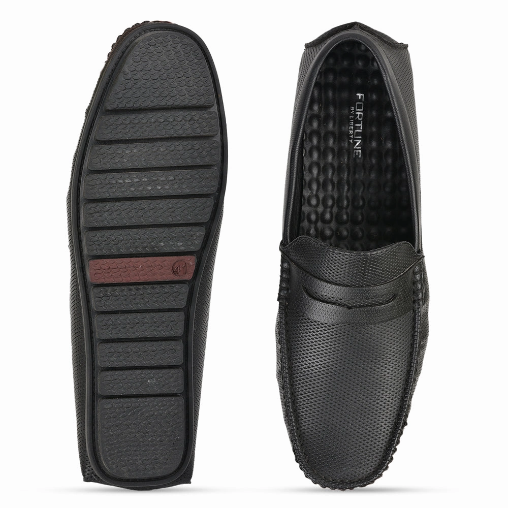 Fortune (BLACK) Casual Loafer Shoes For Men AVN-05 By Liberty