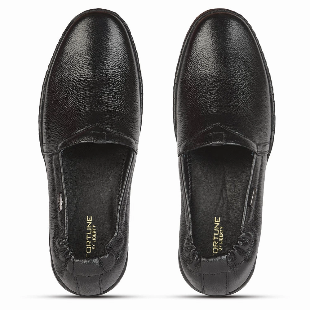 Fortune (Black) Casual Loafer Shoes For Men BM-29 By Liberty