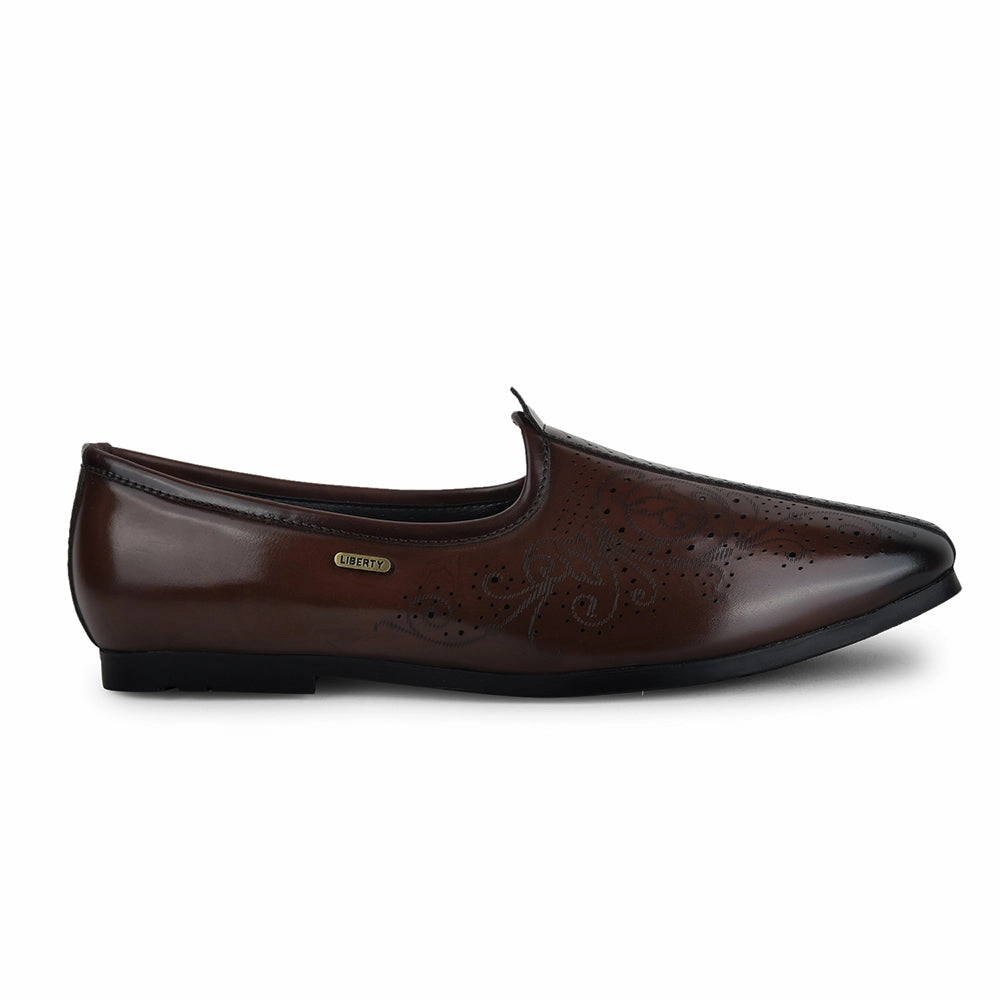Fortune by Liberty Men AVL-7 Brown Casual Non Lacing Shoes