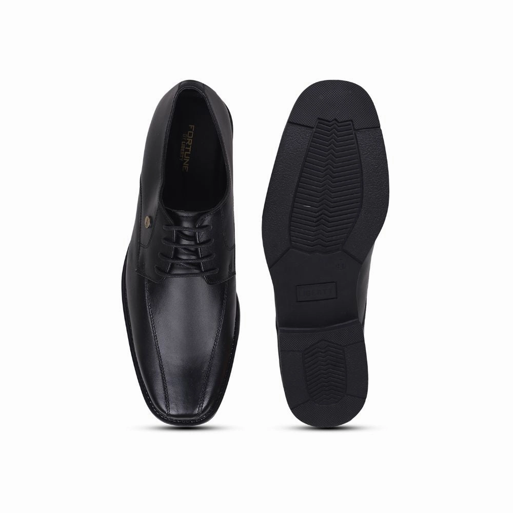 Fortune By Liberty Men ECO-01E Black Formal Lacing Shoes