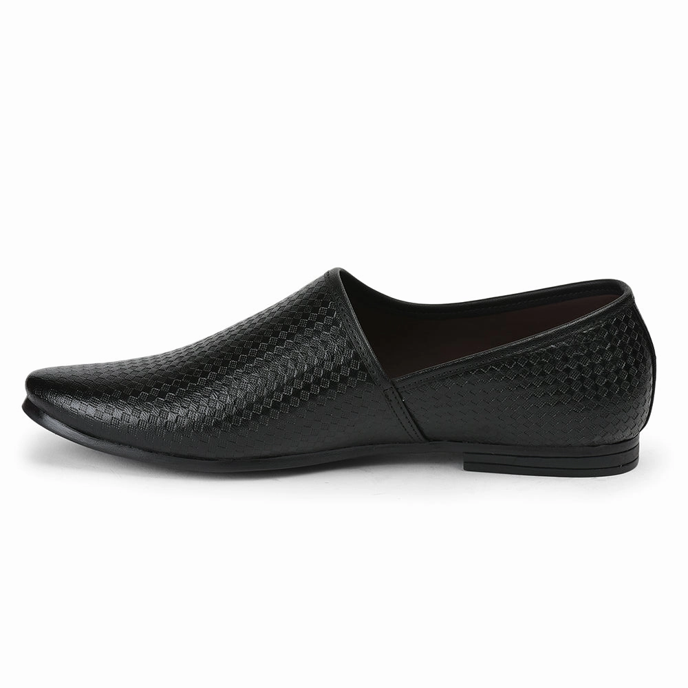 Fortune By Liberty Men VCL-47 Black Casual Non Lacing Shoes