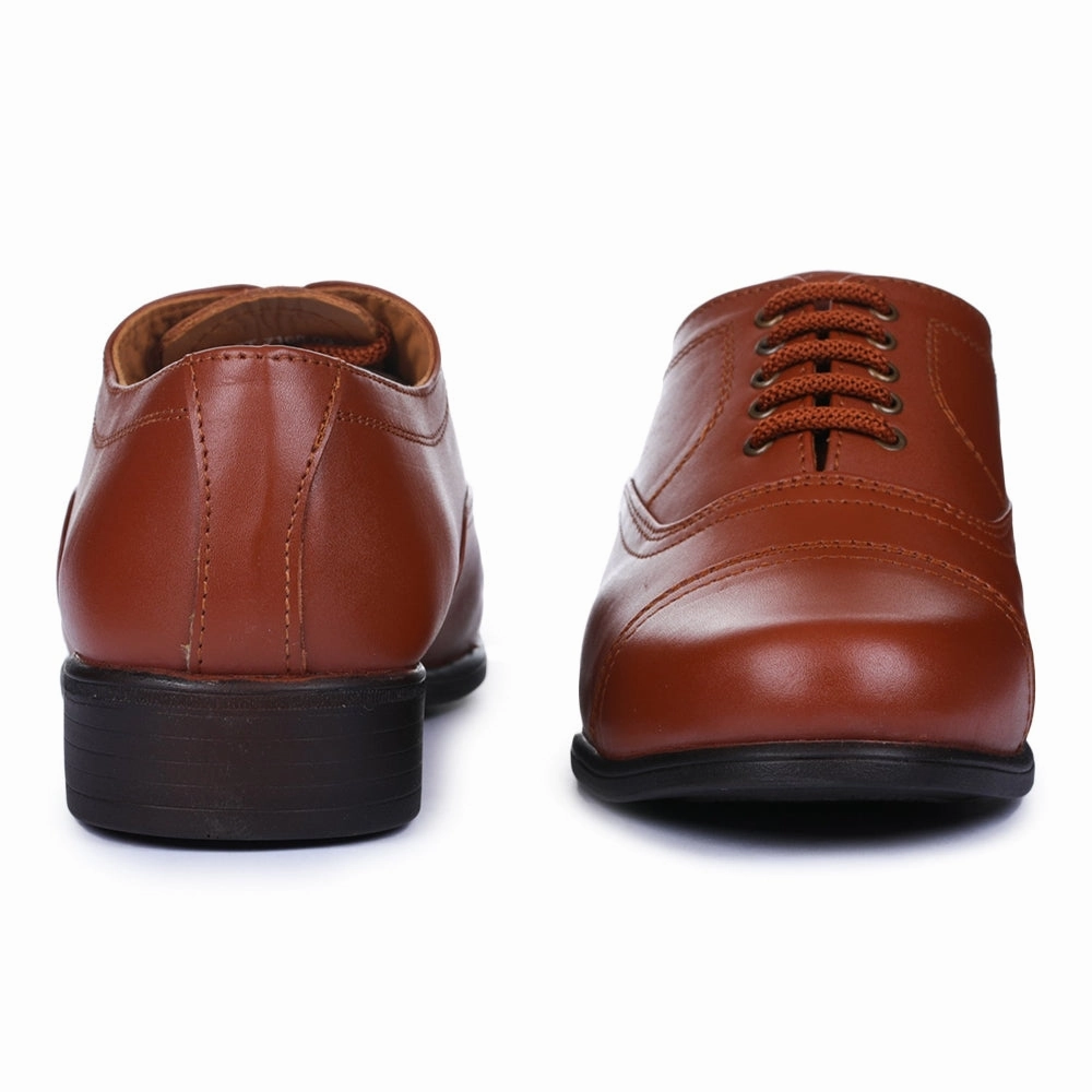 Fortune Tan Classic Oxford Shoes For Men 7168-03 By Liberty