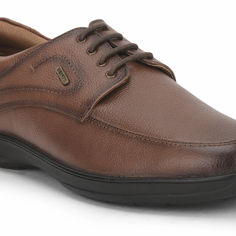 Fortune (Tan) Formal Lace Up Shoes For Men UVL-96 By Liberty