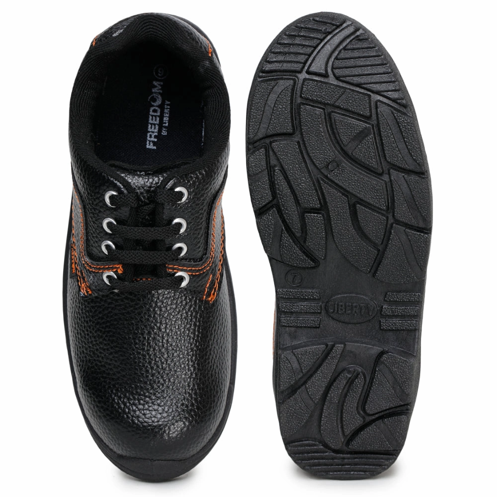Freedom Casual (Orange) Safety Marked Steel Toe Shoes VIJYATA-1A By Liberty