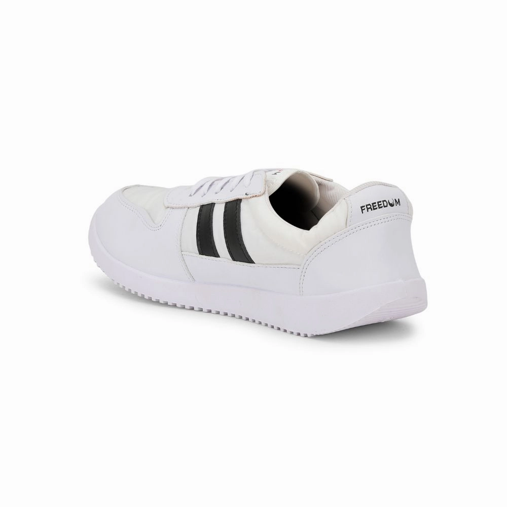 Freedom Casual White Lacing Shoes For Men JUMP-02 By Liberty